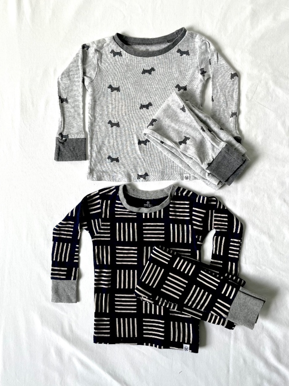 2-PAIR “Honest Baby” Organic Sz2/2T Boys Pajama Sets